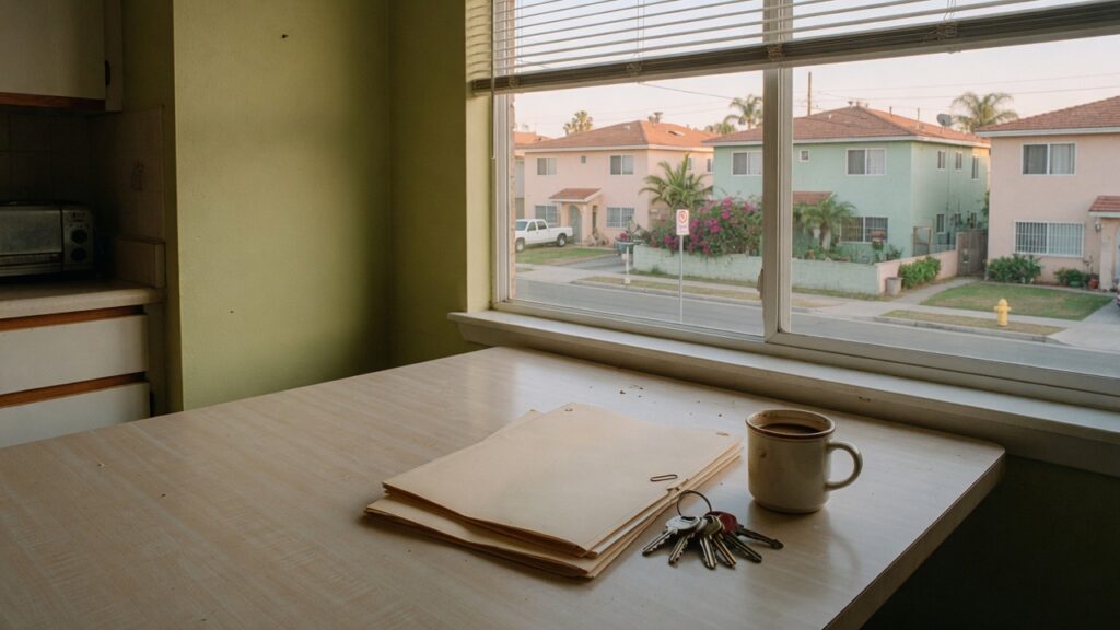 Insurance folders and keys on a table, used with an experience-modification article